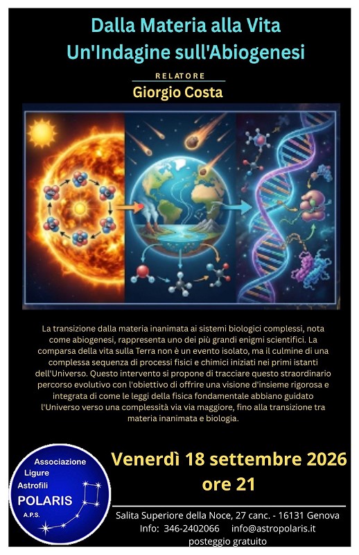 Dalla Materia alla Vita: Un’Indagine sull’Abiogenesi