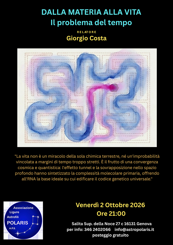 Dalla materia alla Vita: il problema del tempo